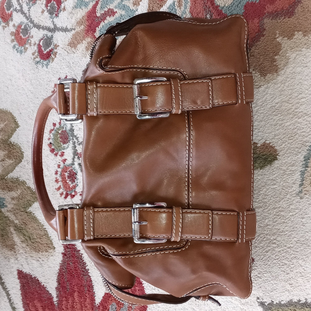 MICHAEL KORS VINTAGE LEATHER SATCHEL